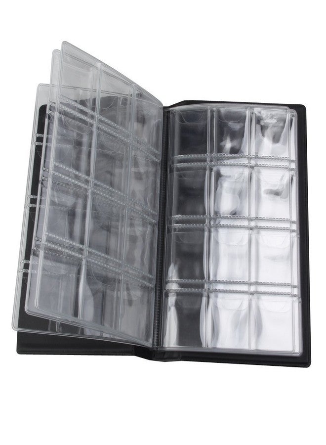 HATHIYANI 240 Pockets Coin Holder Collection Coin Storage Album Book for Collectors, Money Penny Pocket,Plastic- Black (PACK OF 1) - Image 2