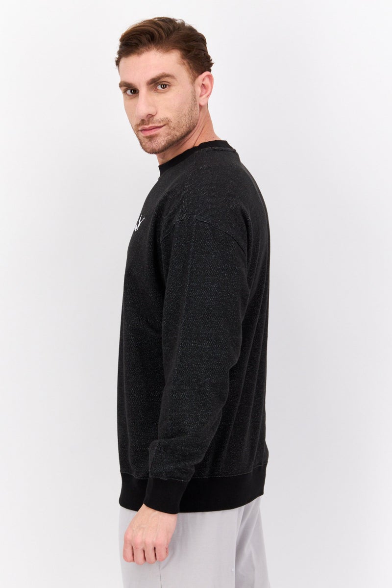 PUMA ملابس رياضية للرجال بأكمام طويلة مناسبة، خارجية، سويت شيرت، أسود - Image 4