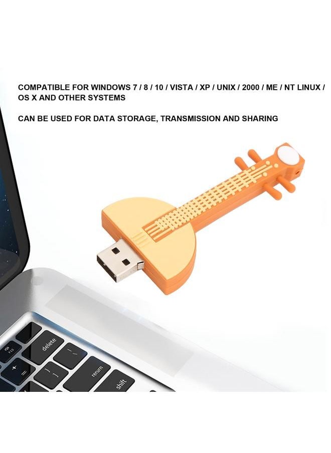 Arabest - Lute Appearance USB Stick Data Transfer Storage USB Flash Drive Computer Accessories16GB - Image 1