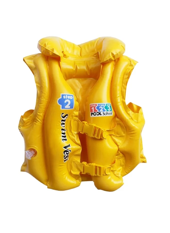INTEX Pool School Step 2 Deluxe Inflatable Swim Vest Yellow 3.2 x 4 x 10 cm 58660