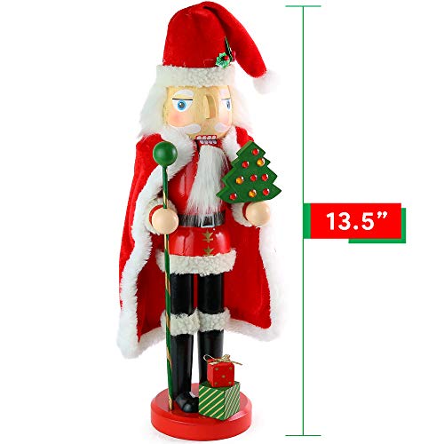 Ornativity Christmas Santa Claus Nutcracker - Holiday Wooden Xmas Nutcracker Santa Figure Home Decoration 13.5" - Image 5
