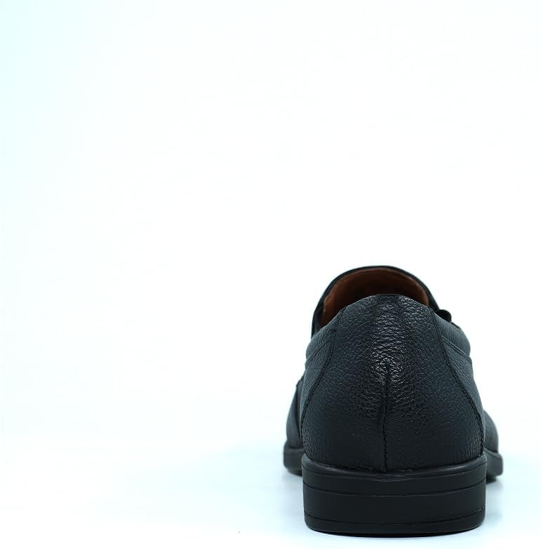 HUSH PUPPIES Black Leather Slip-On Shoes - Image 4
