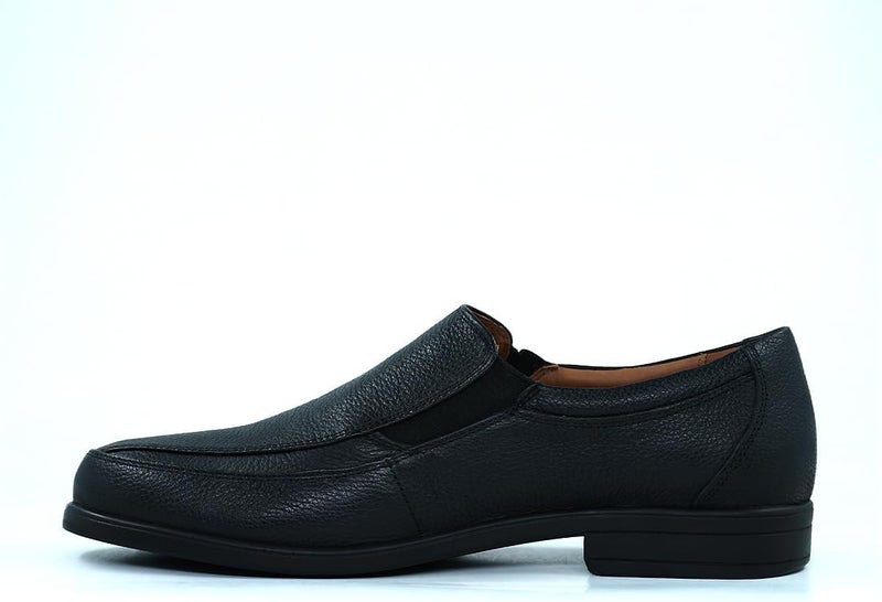 HUSH PUPPIES Black Leather Slip-On Shoes - Image 3