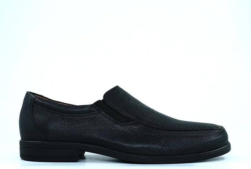 هاش بابيز HUSH PUPPIES Black Leather Slip-On Shoes