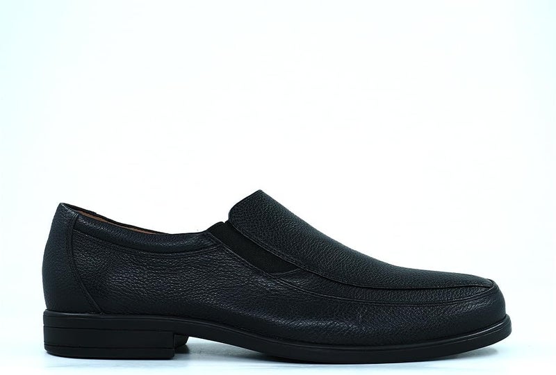 HUSH PUPPIES Black Leather Slip-On Shoes - Image 2