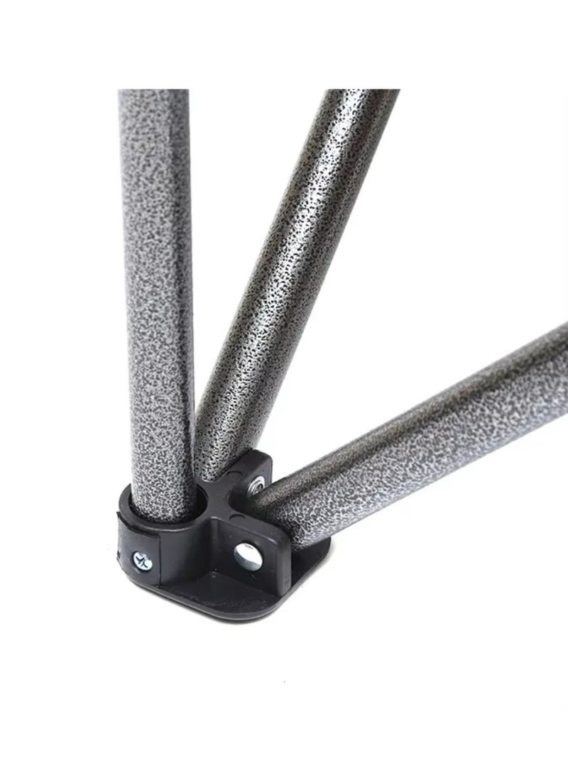 سمارت هوم طقم كراسي إسترخاء يتكون من كرسيان ، كرسي قابل للطي، كرسي نزهة، كرسي رياضي، كرسي خارجي وكرسي حديقة 85x50x50 سم يتحمل حتى وزن 200 كجم - Image 4