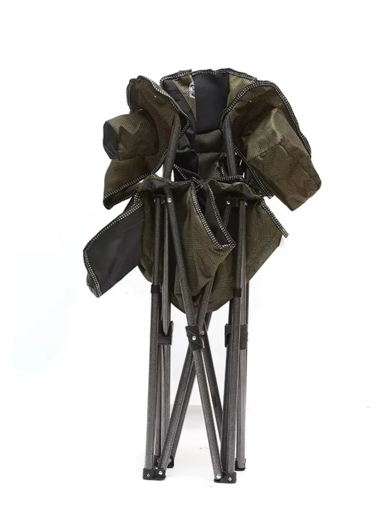 سمارت هوم طقم كراسي إسترخاء يتكون من كرسيان ، كرسي قابل للطي، كرسي نزهة، كرسي رياضي، كرسي خارجي وكرسي حديقة 85x50x50 سم يتحمل حتى وزن 200 كجم - Image 3