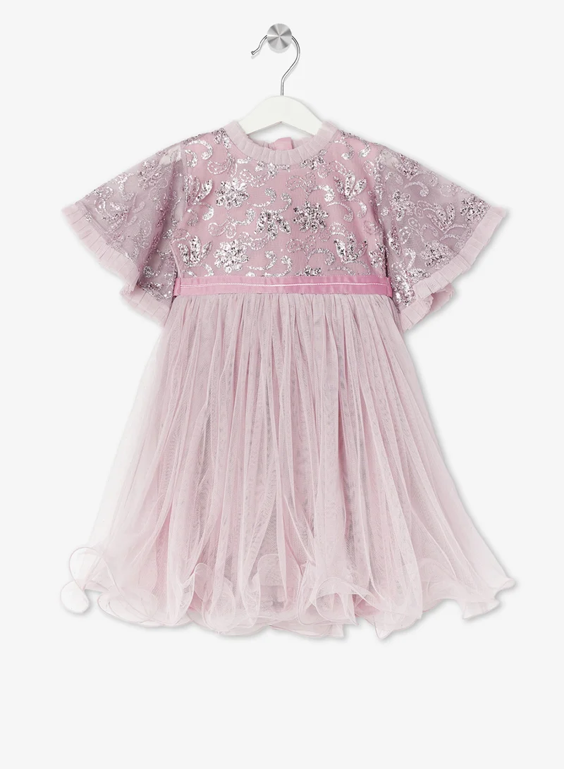 ليتل جولدن ابل فستان فراشة مزهر