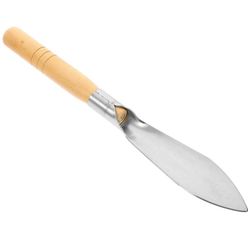 Small Garden Hand Trowel Stainless Steel Potting Shovel with Wooden Handle for Soil Digging and Planting - Image 2