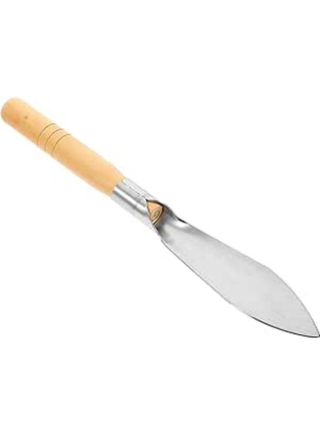 Small Garden Hand Trowel Stainless Steel Potting Shovel with Wooden Handle for Soil Digging and Planting - Image 1