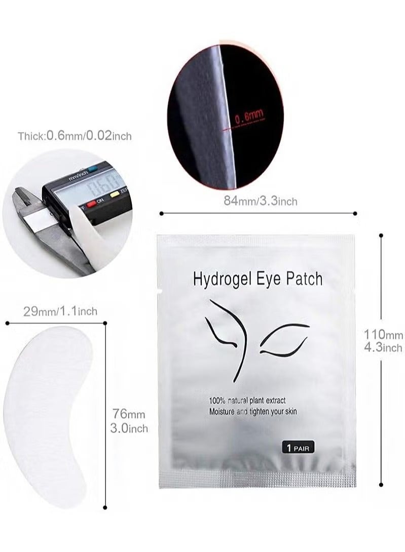 Generic Under Eye Gel Pad Eyelash Extension Pads No Shedding DIY False Eyelash Extension Makeup Eye Gel Patches (50 Pack)  - Image 3