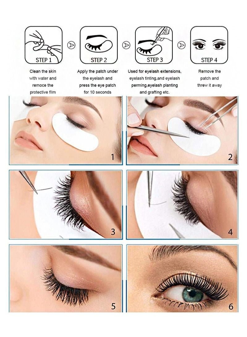 Generic Under Eye Gel Pad Eyelash Extension Pads No Shedding DIY False Eyelash Extension Makeup Eye Gel Patches (50 Pack)  - Image 2