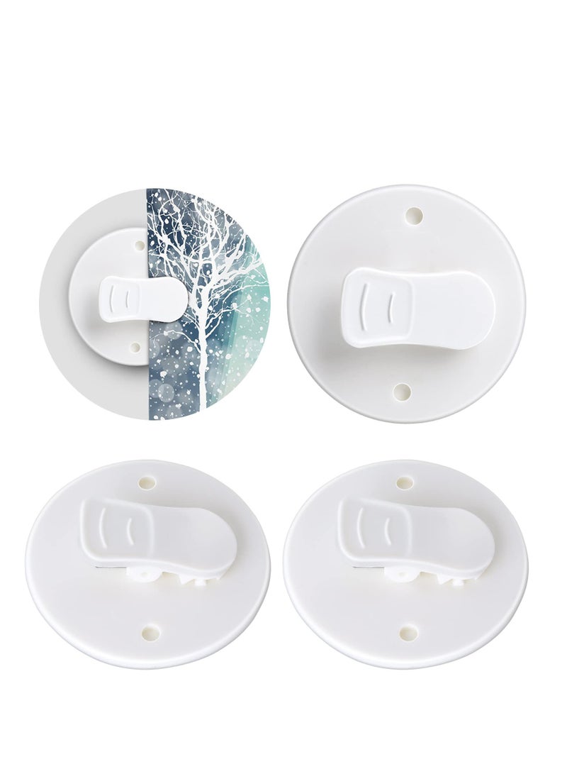 Excefore 10 Pack Shower Curtain Clips, Self Adhesive Shower Curtain Clips, Self Adhesive Shower Curtain Weight Clip, for Shower Hanging Camper Home Decoration Indoor and Outdoor - Image 1