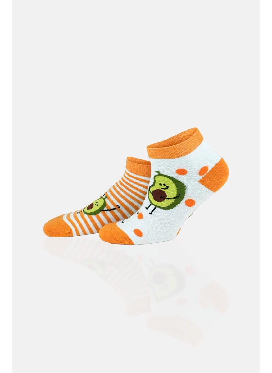 Aytuğ Unisex Premium Cotton 6 Pairs Special Boxed Colorful Booties Socks  - Image 2