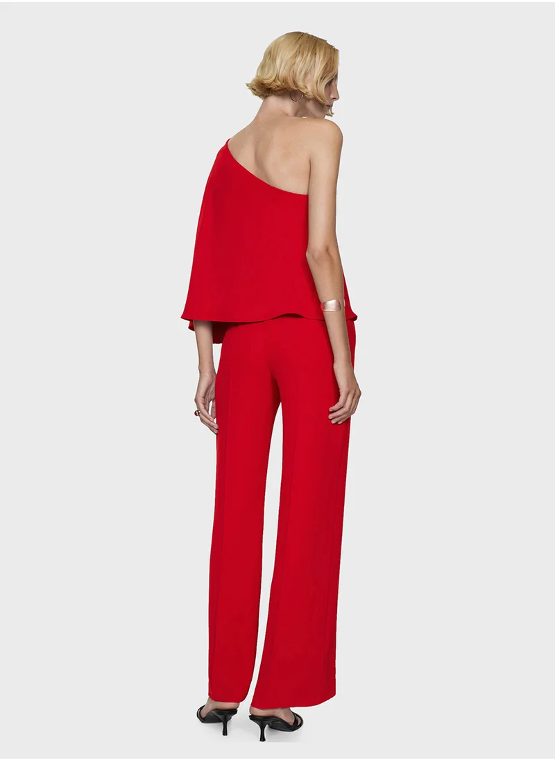 MANGO One Shoulder Jumpsuit