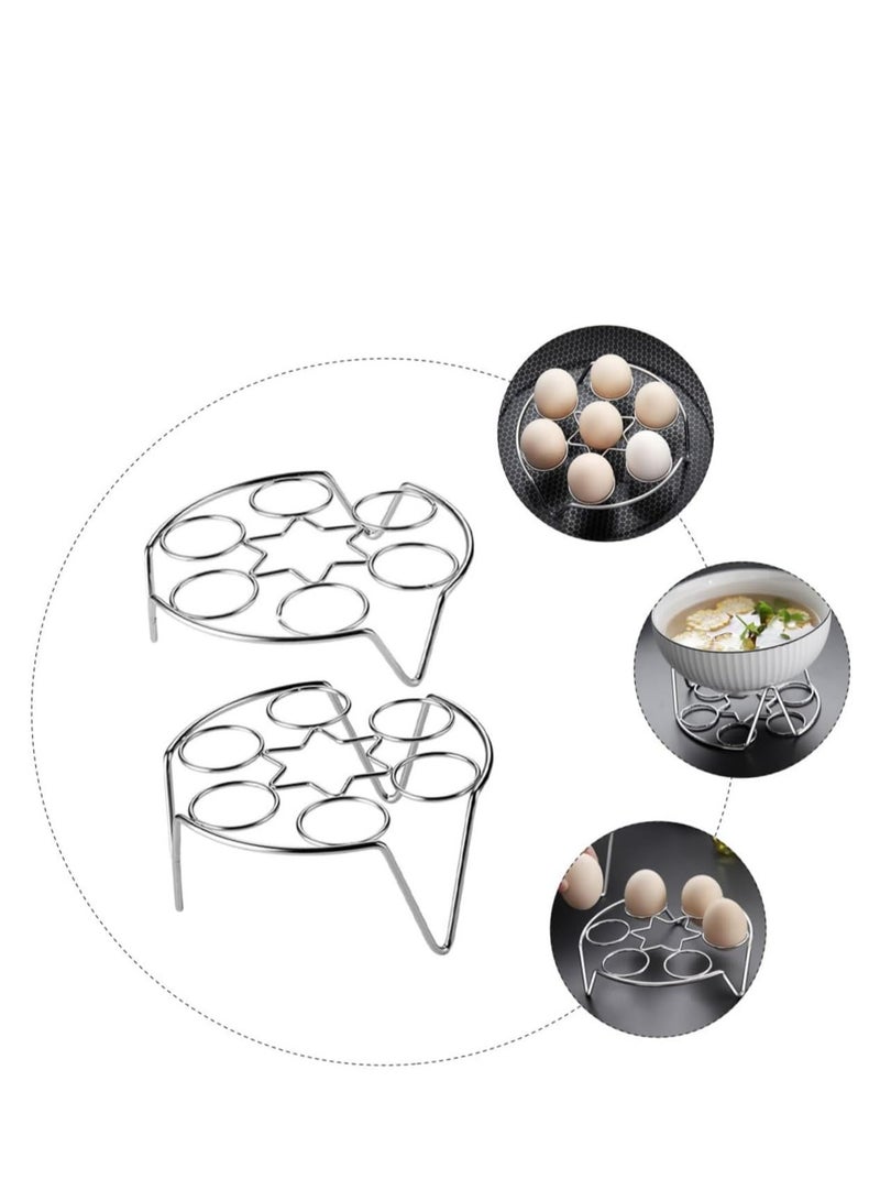 Loquat 2pcs Egg Steamer Rack Steam Rack Egg Steamer Tray for Instant Pot Pressure Cooker Accessories - Image 2