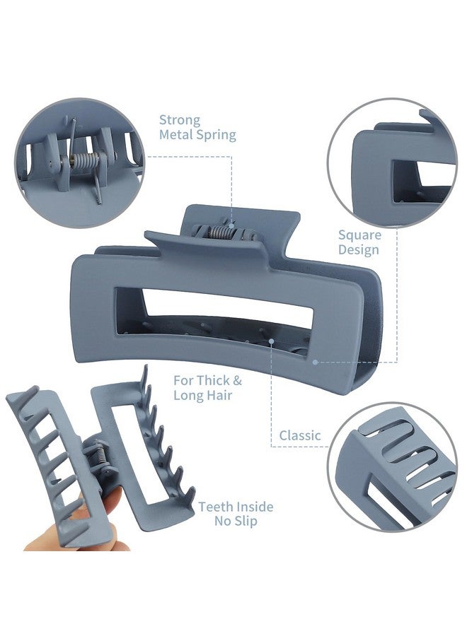 سيسيايبو مشابك شعر جامبو مربعة كبيرة من سيسايبو - مشابك فك كبيرة 4.1 بوصة للشعر الكثيف، 12 قطعة إكسسوارات بالجملة للنساء والفتيات - محايد - Image 5