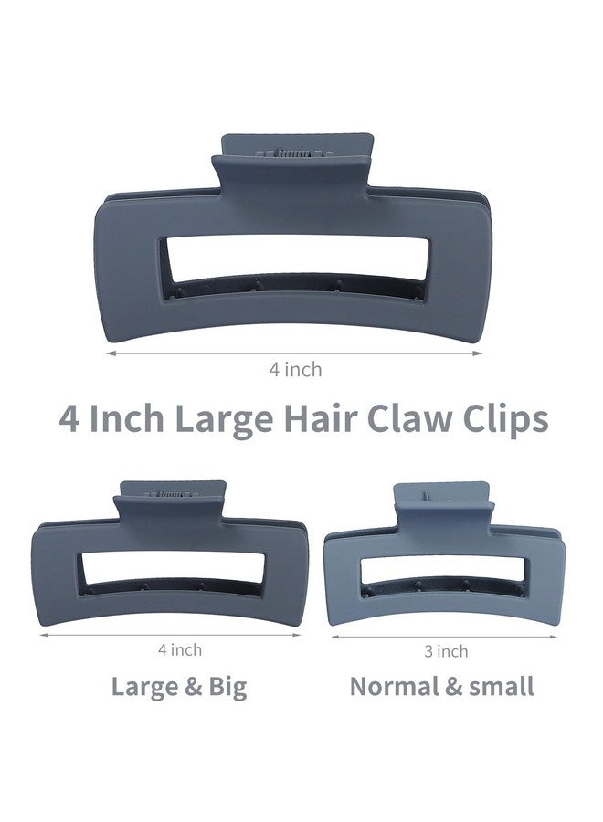 سيسيايبو مشابك شعر جامبو مربعة كبيرة من سيسايبو - مشابك فك كبيرة 4.1 بوصة للشعر الكثيف، 12 قطعة إكسسوارات بالجملة للنساء والفتيات - محايد - Image 3