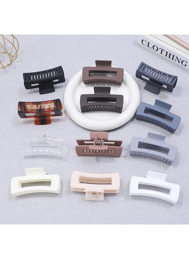 سيسيايبو مشابك شعر جامبو مربعة كبيرة من سيسايبو - مشابك فك كبيرة 4.1 بوصة للشعر الكثيف، 12 قطعة إكسسوارات بالجملة للنساء والفتيات - محايد - Image 4