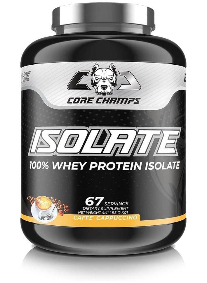 كور تشامبس بروتين مصل اللبن المعزول ١٠٠٪ من كور تشامبس | ٢٥ غ بروتين | ٦ غ أحماض أمينية متفرعة السلسلة | ٤٫٤١ رطل - ٦٧ حصة (قهوة كابتشينو، ٢ كجم) - Image 1