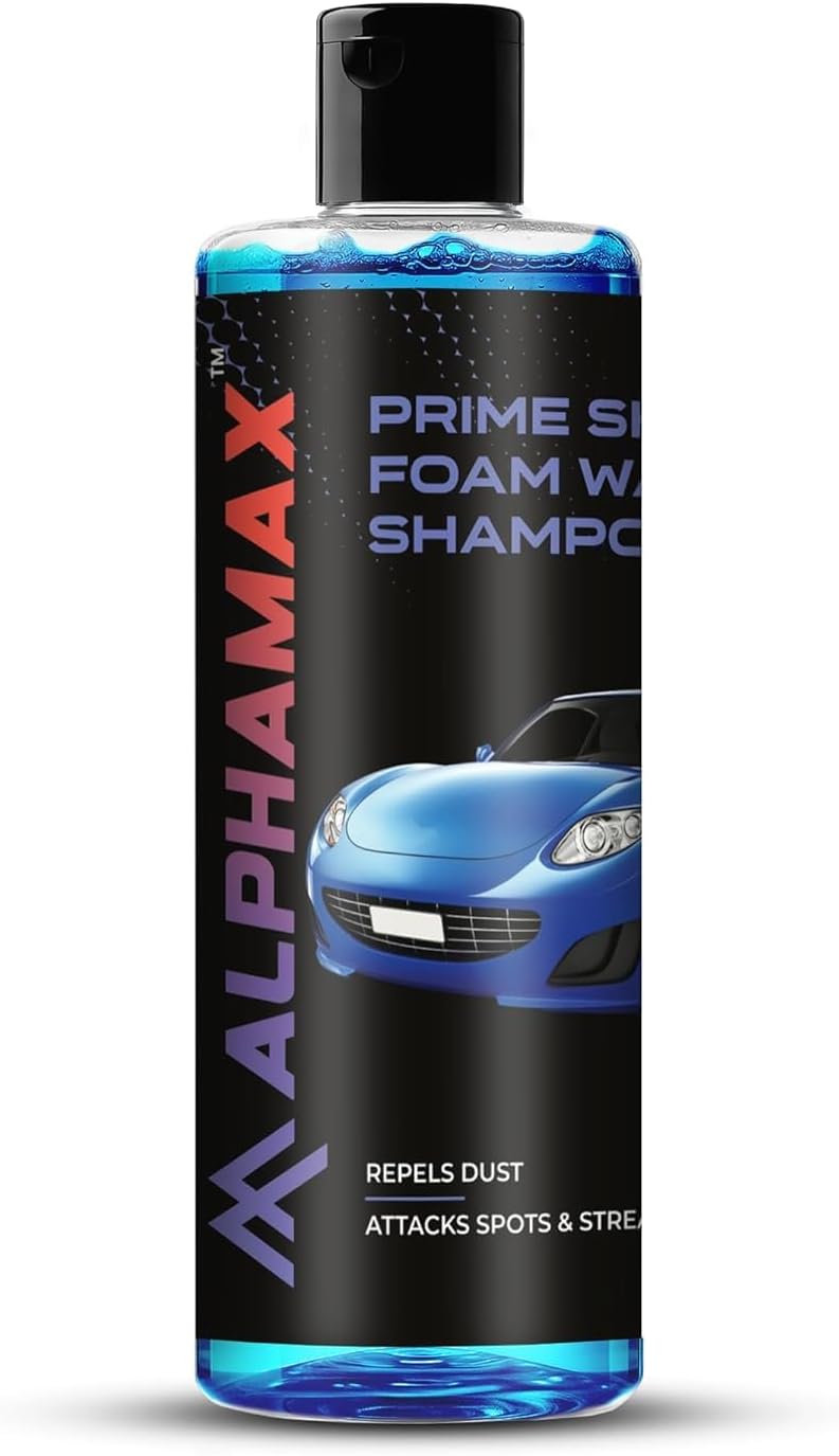 Alphamax Foam Car Wash Shampoo - 300ml | pH Neutral, Shine-Enhancing Formula | Luxurious, Honey-Thick Suds for Bucket Wash & Foam Cannon | Pleasant Fragrance (Pack of 1) - Image 1
