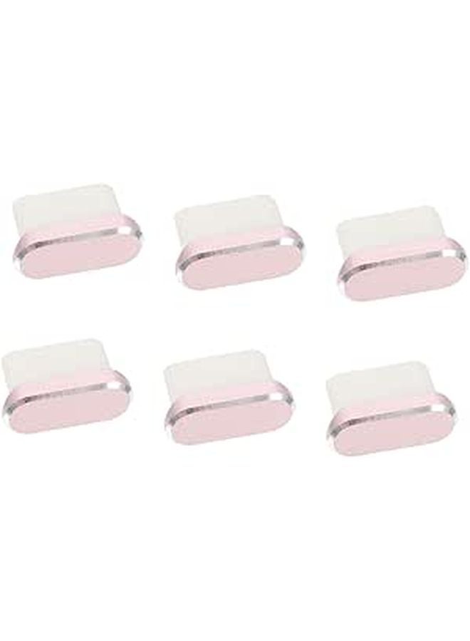 USB C Port Plugs 6 Pack Charging Port Protectors Plastic And Metal Dust Plugs - Image 1