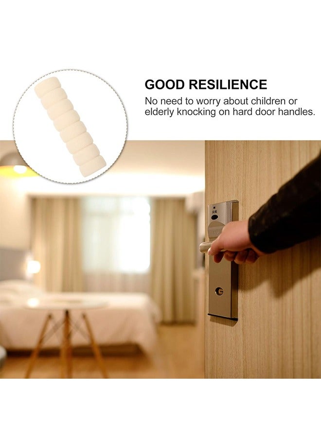 HS Door Handle Protector, Protective Handle Covers Soft Foam Kid Baby Safety Door Handle Knob Gaurd Door Handle Bumper In Beige - Child And Wall Protector 10 Pack - Image 5