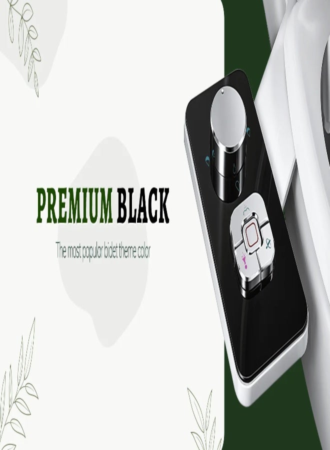 ارواق مرفق مقعد المرحاض بيديه فائق النحافة – غير كهربائي مع فوهتين للتنظيف الذاتي للغسل الأمامي والخلفي بالماء البارد للنظافة الشخصية - Image 3