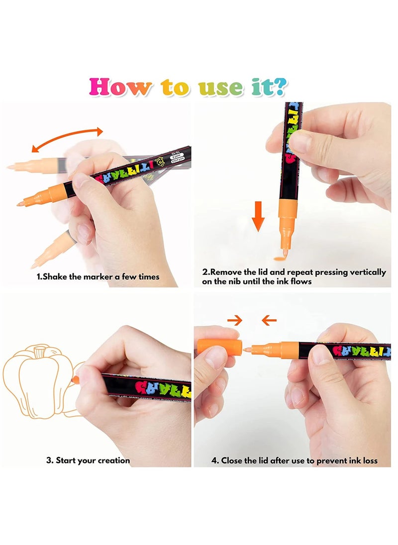 M&G M&G Acrylic Marker Pen 2mm Light Orange (S301) APL976D9H8  - Image 2