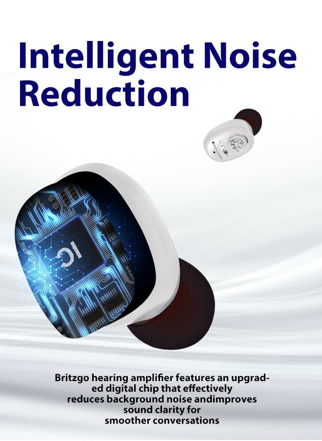 Britzgo - Hearing Aid Micro Rechargeable Wireless Hearing Aid Amplifier For The Elderly Mute Anti-slip Noise Reduction - Image 1