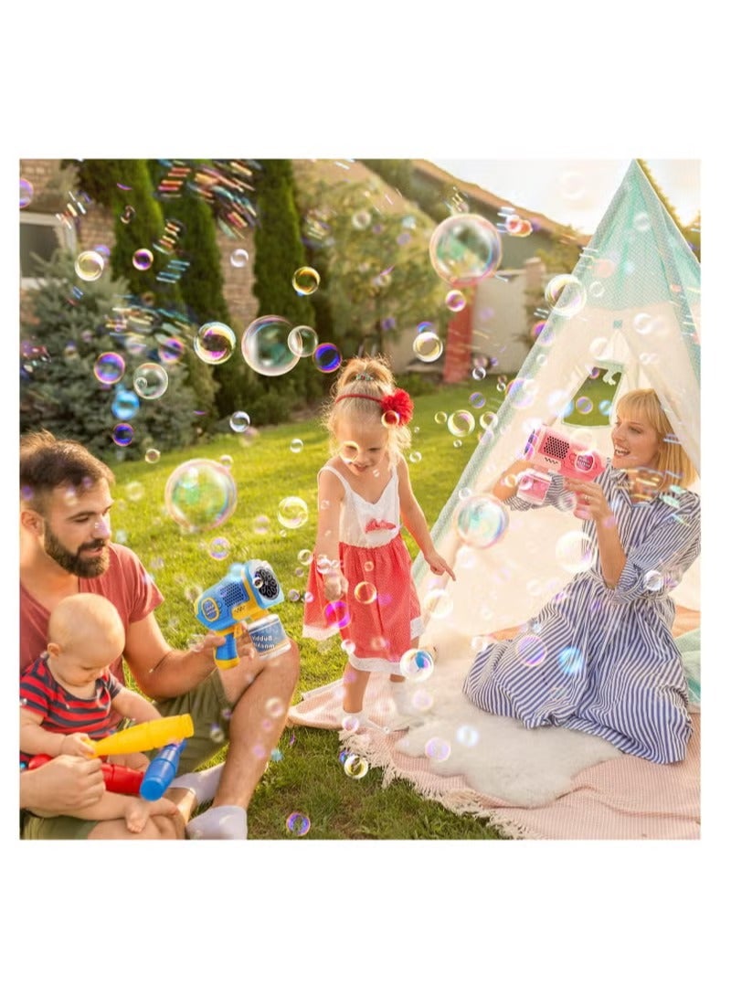 Bubble Machine Mini Bubble Gun For Toddlers - Holes Bubble Maker Blower Toys With Lights,3000+ Bubbles Per Minute Bubble Toys For Boys Girls Toddlers Outdoor Indoor Birthday Wedding Party - Image 4