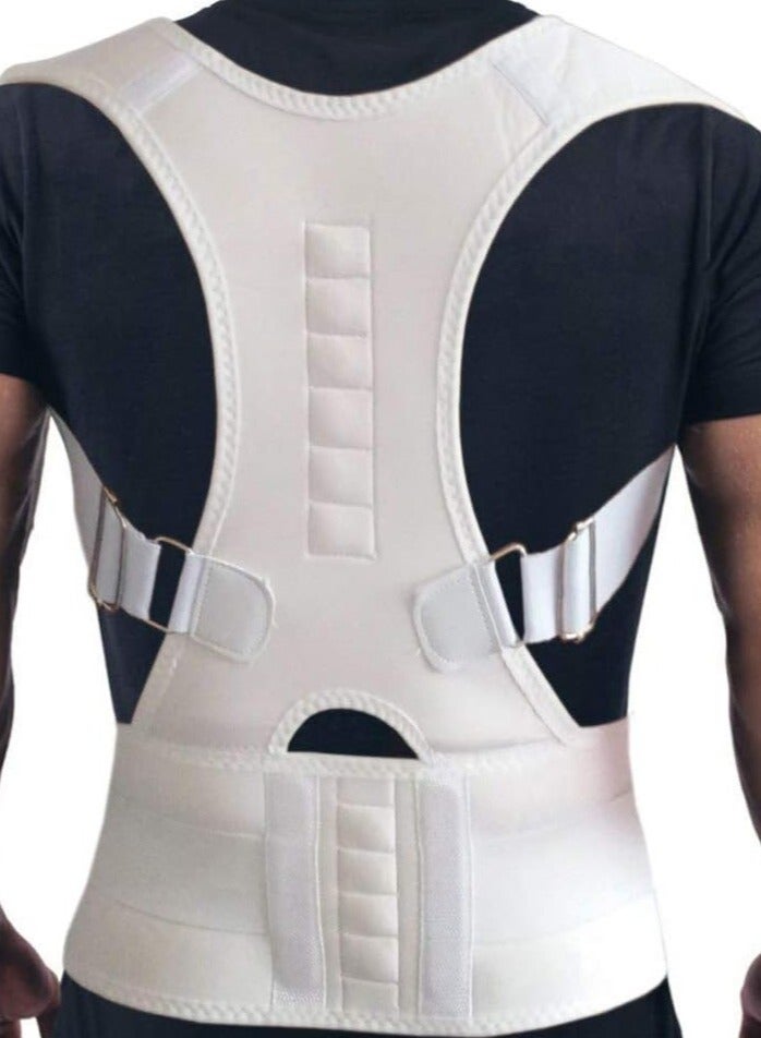 ARINA Medical Corset Corrected Texture and Back XXL Size For Men And Women Comfortable White Color And No Pain  - Image 4