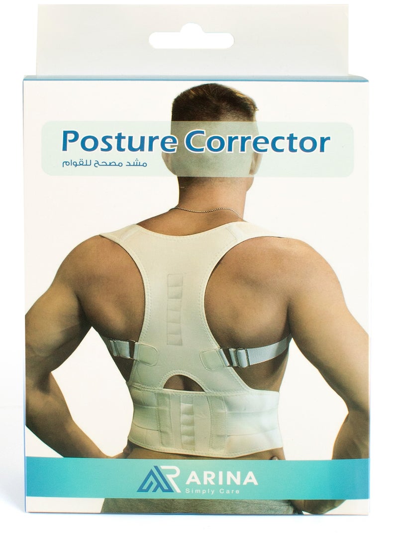 ARINA Medical Corset Corrected Texture and Back XXL Size For Men And Women Comfortable White Color And No Pain  - Image 5