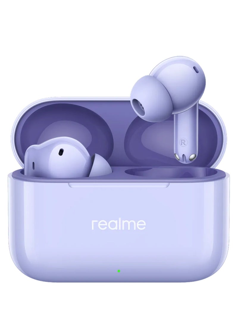 realme Buds T200 Premium ANC Earbuds. Hi-Res Audio, Dual Connect, IP55, 3D Audio, 30H Battery. Your Sound, Uninterrupted. Dreamy Purple - Image 1
