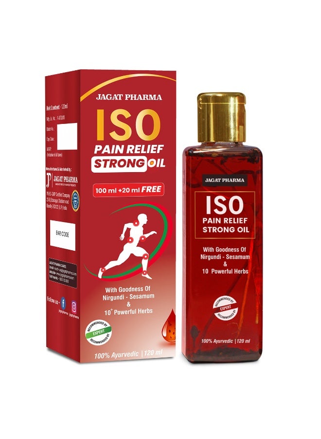 Jagat Pharma Iso Pain Relief Strong Oil - 120 Ml - Image 1