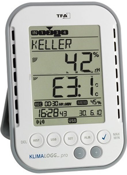 TFA - 30.3039.IT Digital Pro Thermo - Hygrometer Data Logger Klimalog - Image 1