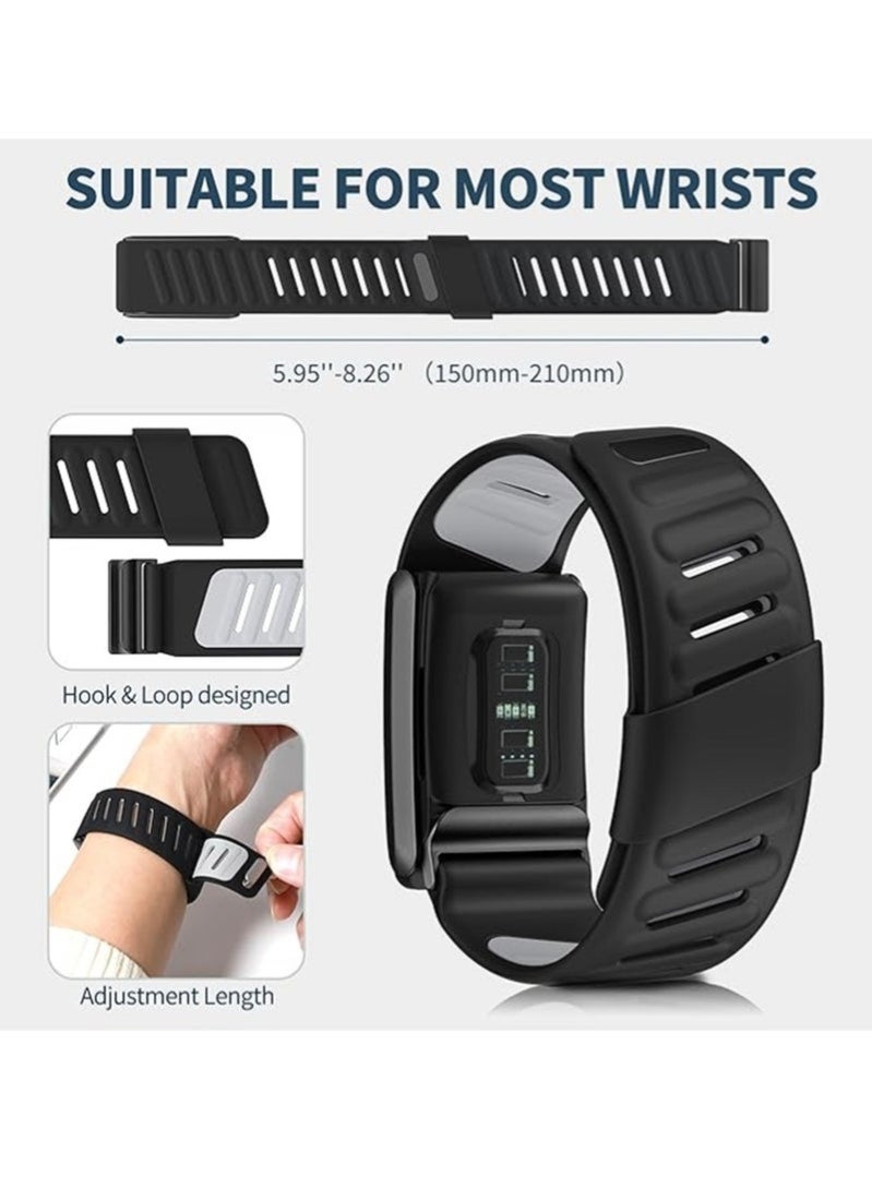 Bukela Comfort Durable Silicone Wristband Compatible with WHOOP 4.0 Band, Soft Silicone Sports Loop Strap for Men & Women, with U Shapped Connector - Image 4