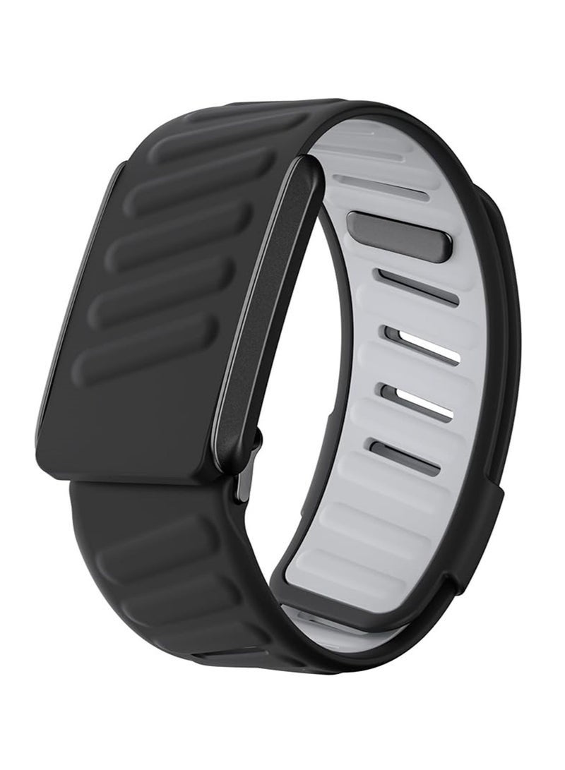 Bukela Comfort Durable Silicone Wristband Compatible with WHOOP 4.0 Band, Soft Silicone Sports Loop Strap for Men & Women, with U Shapped Connector - Image 1