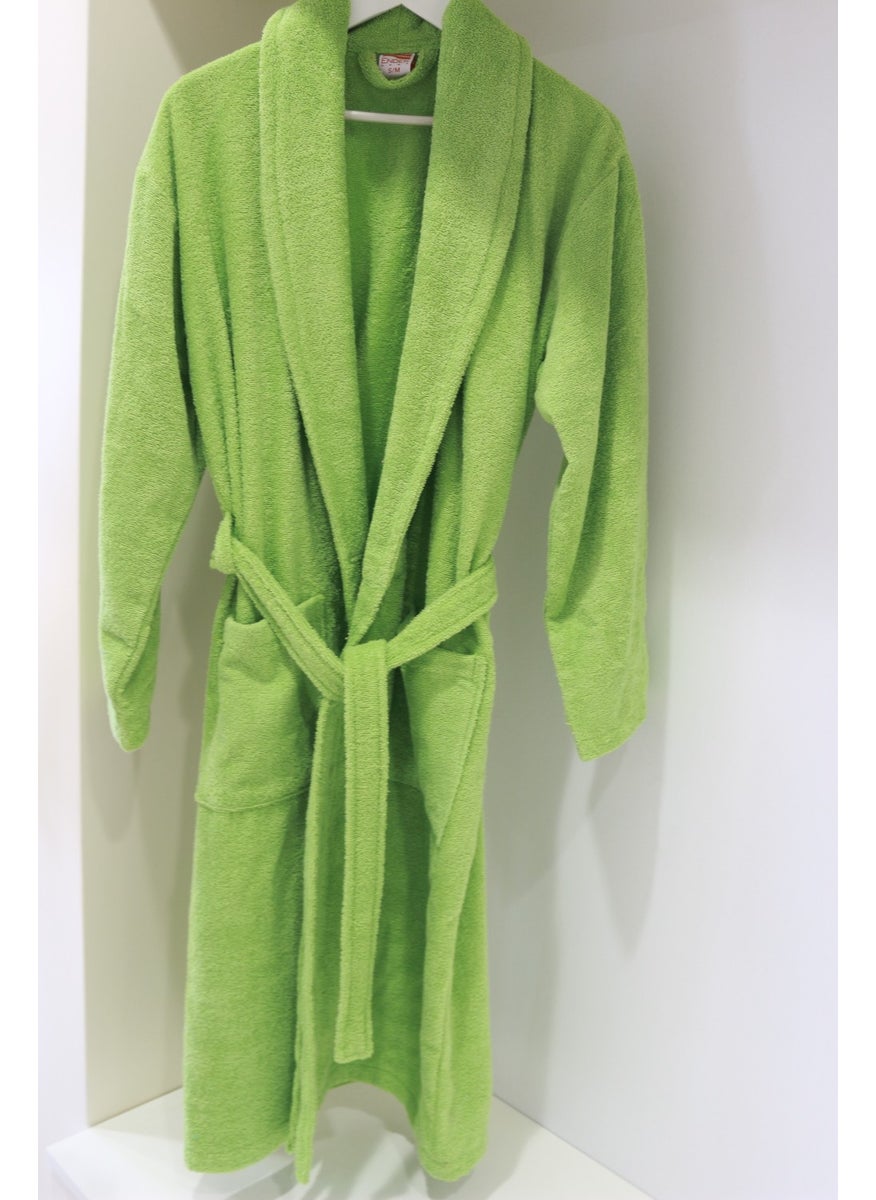 Ender Home Bathrobe Shalyaka Model Two Pockets Belted Cotton Boucle Bathrobe  - Image 4