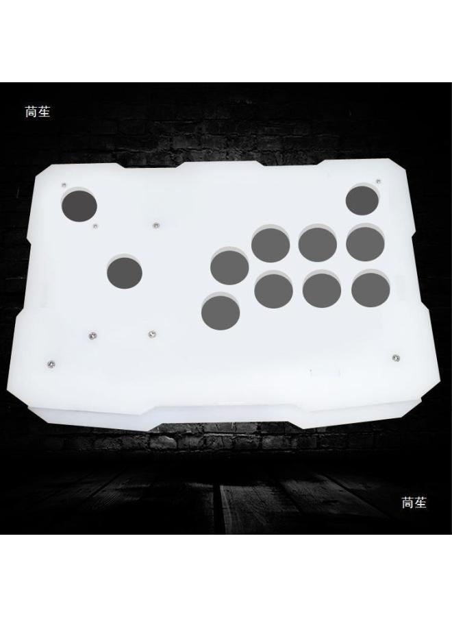 Acrylic Frame Rocker Shell Kings Arcade Frame DIY Accessories Arcade Rocker Machine Box-Product Color:Red Acrylic Frame Four-on Arc  - Image 4