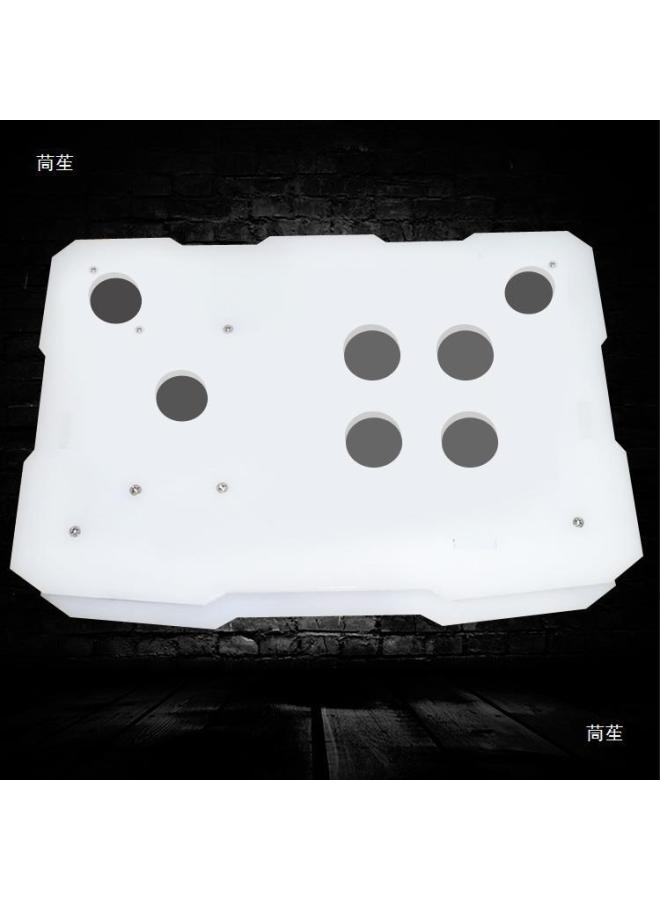 Acrylic Frame Rocker Shell Kings Arcade Frame DIY Accessories Arcade Rocker Machine Box-Product Color:Red Acrylic Frame Four-on Arc  - Image 3