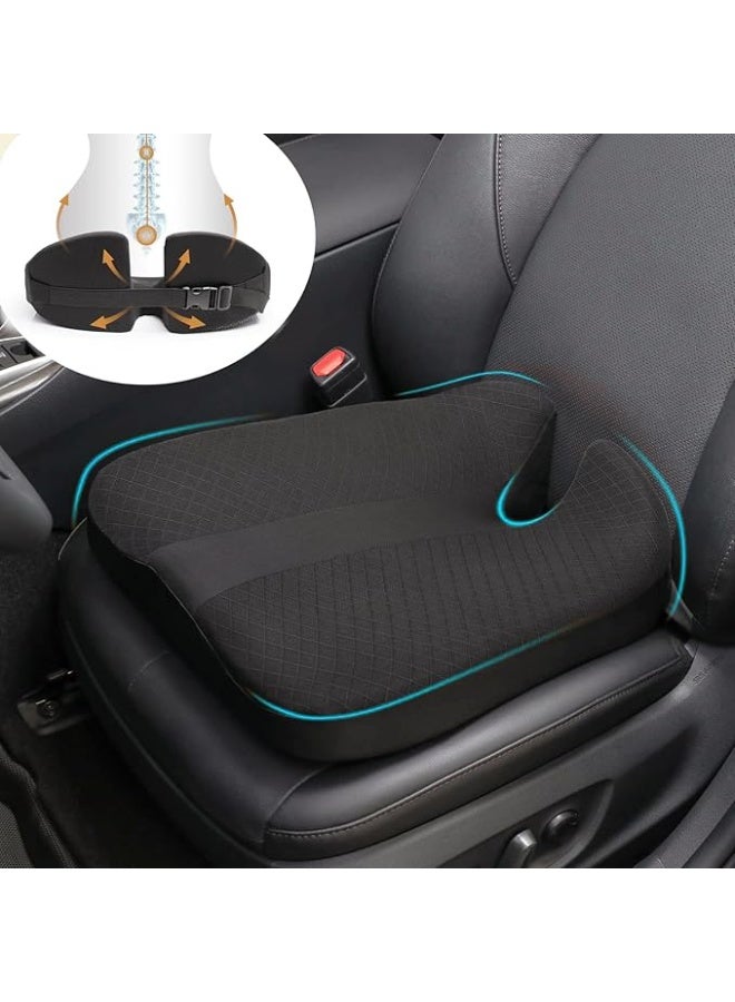 Car Seat Cushion，Car Seat Cushions for Driving，Equipped with Anti Slip Bottom and Adjustable Straps，Removable，Comfortable and Breathable,for Tailbone Pain Lower Back Pain Relief - Image 1