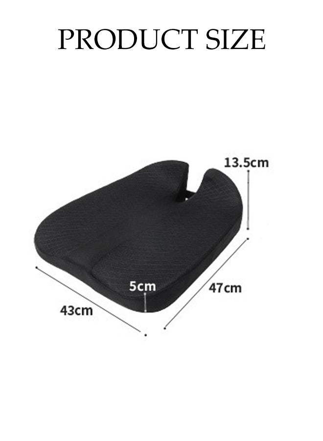 Car Seat Cushion，Car Seat Cushions for Driving，Equipped with Anti Slip Bottom and Adjustable Straps，Removable，Comfortable and Breathable,for Tailbone Pain Lower Back Pain Relief - Image 3