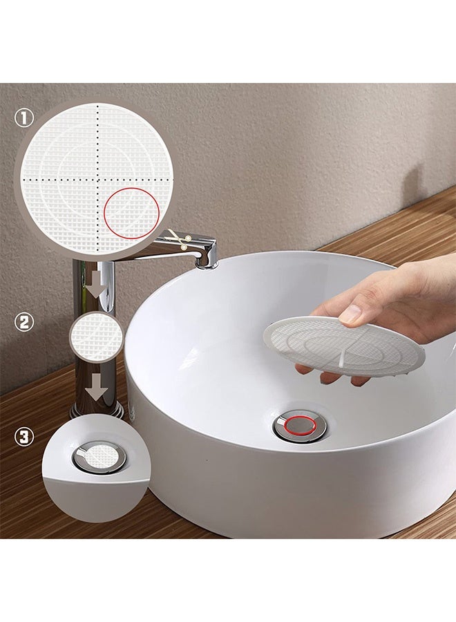 Peachjoy Shower Drain Filter, Shower Hair Extension Mesh Plastic Floor Sink Strainer Can Be Cut Easy to Install and Clean, Fits Different Size Drain Openings, Bathroom, Washbasin, Tub, Kitchen (4 Pieces) - Image 2
