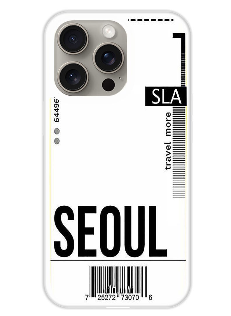 Theodor Protective Case Cover For APPLE IPHONE 15 Pro Max Seoul (White Bumper) - Image 1