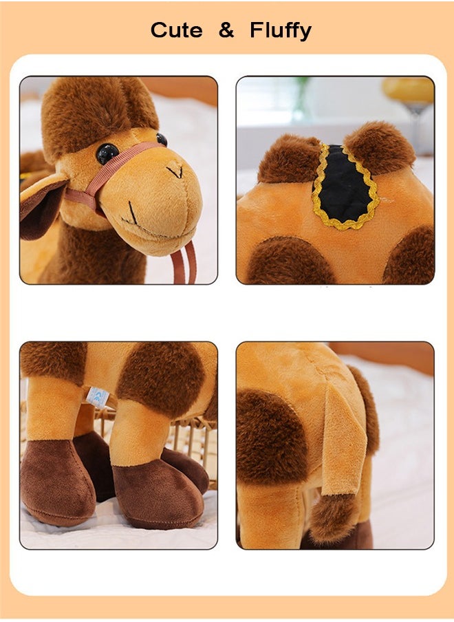 FUNCOT Camel Plush Stuffed Animal, Adorable Camel Plush Toy, Soft and Cuddly Stuffed Animal for Kids and Collector  - Image 3