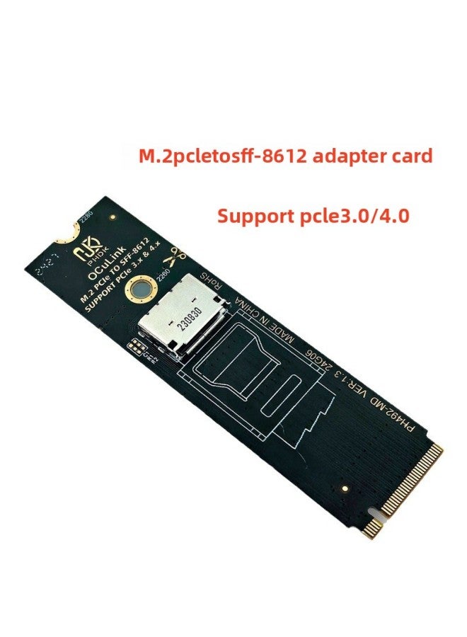 Oculink SFF-8611 SFF-8612 Ngff M.2 Mkey Nvme PCIe Riser Card 492MD-Color:PH492-MD - Image 2
