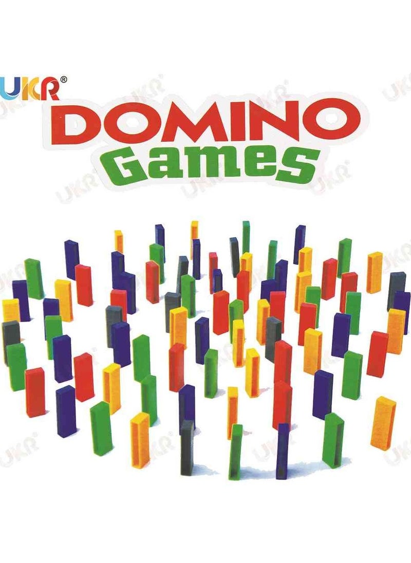 UKR UKR Domino Stacking Game – 120pcs Tower Building Blocks | Balancing & Pulling Block Game for Kids | Fun STEM Toy for Hand-Eye Coordination | Educational Domino Puzzle for Toddlers & Children | Family Play Toy for Skill Development  - Image 3