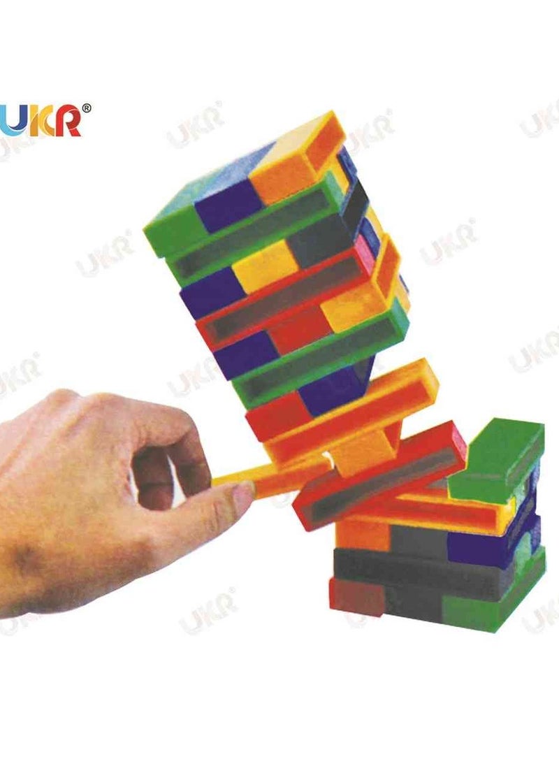UKR UKR Domino Stacking Game – 120pcs Tower Building Blocks | Balancing & Pulling Block Game for Kids | Fun STEM Toy for Hand-Eye Coordination | Educational Domino Puzzle for Toddlers & Children | Family Play Toy for Skill Development  - Image 5