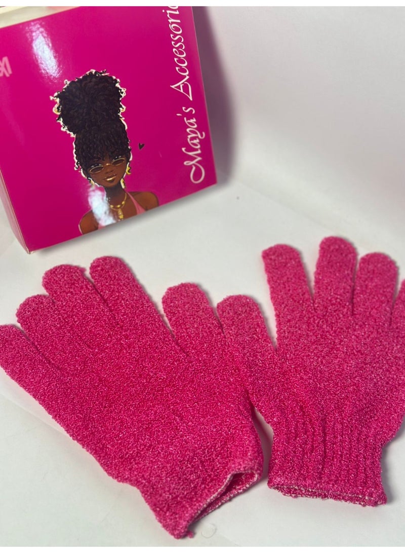 2PCS Exfoliating Gloves - Spa Massage Body Scrubber Cleaner Gloves - Image 1